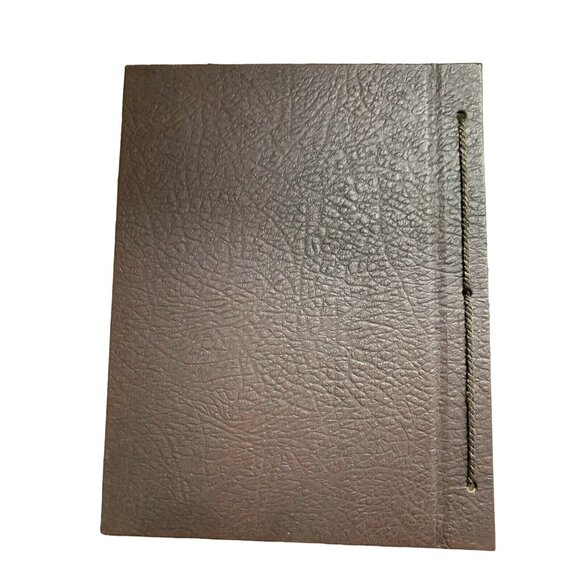 Leaves of Gold Inspirational Quotes & Proverbs 1952 Vintage Brown Leather Book - Picture 3 of 7